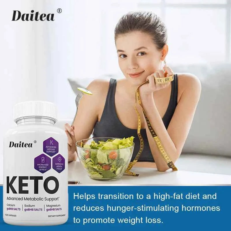 Keto Capsules - Burn Belly Fat and Muscle, Energy Supplement, Metabolism Boost, Weight Management
