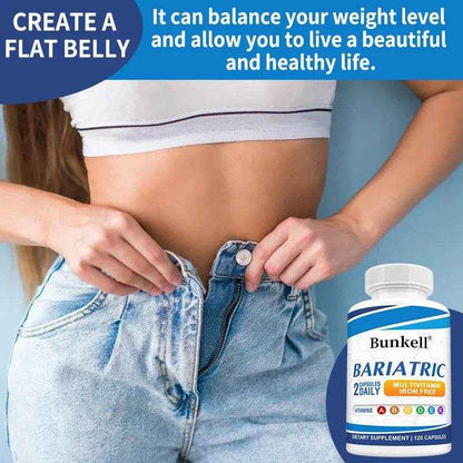 Multivitamin with Iron - Weight Management Supplement, Fat Burning &amp; Metabolism, Vitamin &amp; Mineral Supplement, 120 Capsules