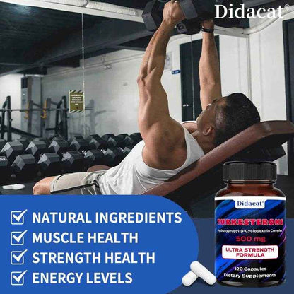 Didacat Turkish Sterol - 500mg, Supplement, Supports Strength, Muscle Health, Balanced Energy Levels