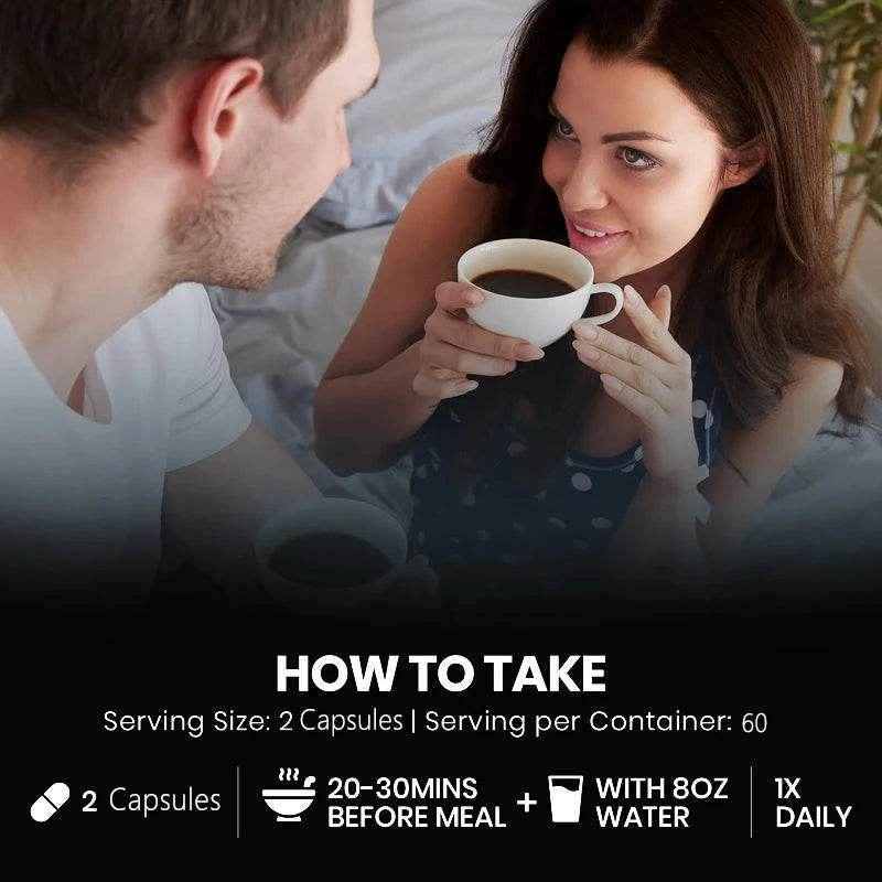 Natural Energy Supplement for Men - Boost Strength, Energy - Endurance Test Supplement, Muscle Growth