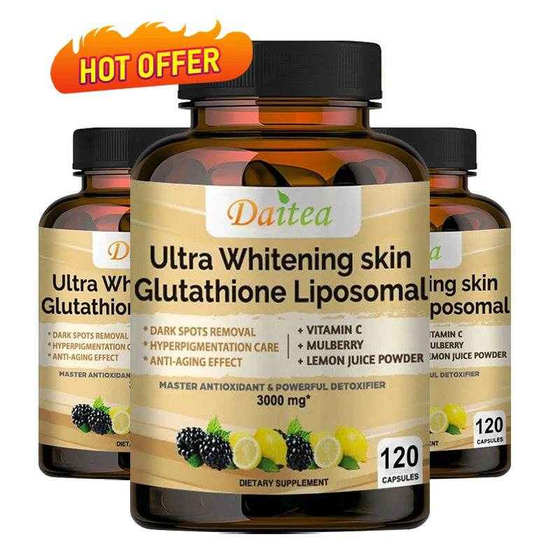 Collagen Glutathione Capsules - Powerful Antioxidants That Help with Immune Function, Boost Metabolism, Repair and Cleanse