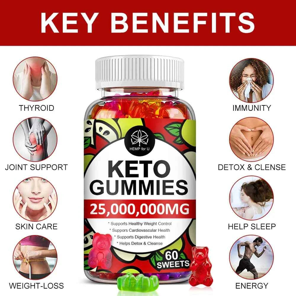 ACV Keto Gummies for Weight Loss for Women and Men - Detox &amp; Cleanse, Digestion, Relax Stress - Apple Cider Vinegar Supplement