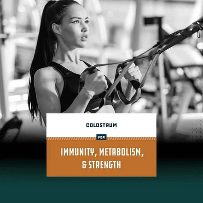 Colostrum, 30% IgG 500 mg - Muscle Support, Gut Health, Joint Immunity, Bone Strength &amp; Brain Support, 60 Capsules