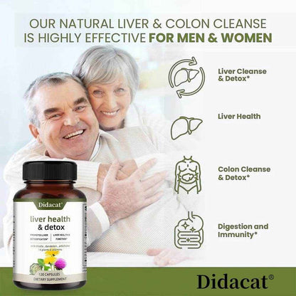 Liver Health Support Supplement - Liver Cleanse Detox &amp; Repair Formula - Milk Thistle, Artichoke &amp; Dandelion Root Extracts
