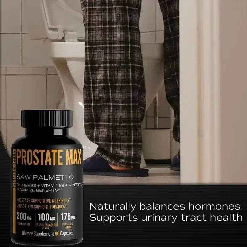 With Saw Palmetto and 30 Powerful Herbal Extracts, Minerals and Vitamins to Maximize Prostate Health, 90 Capsules