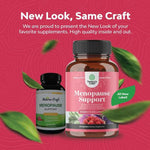 Angelica, Chasteberry & Black Cohosh Extracts, Complete Herbal Supplement for Women's Menopause - Multi-Benefit, 90 Capsules