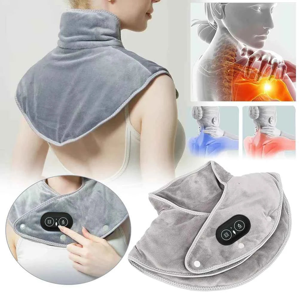 ThermaPad™ Electric Heating Pad – Neck &amp; Shoulder Pain Relief with Soothing Heat