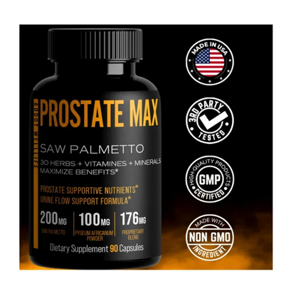 With Saw Palmetto and 30 Powerful Herbal Extracts, Minerals and Vitamins to Maximize Prostate Health, 90 Capsules