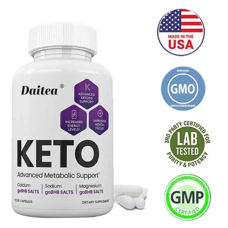 Keto Capsules - Burn Belly Fat and Muscle, Energy Supplement, Metabolism Boost, Weight Management