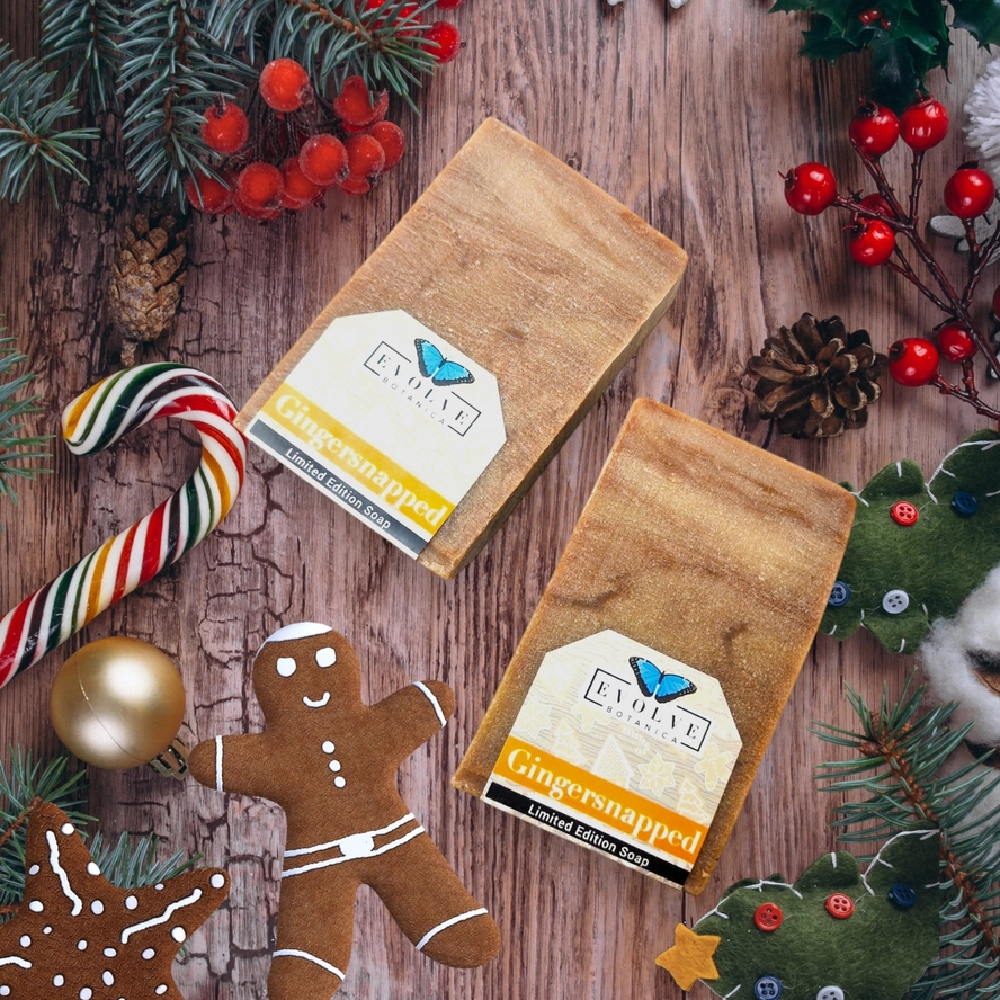 🍪 Gingersnapped – Seasonal Shea Butter Soap (Christmas)