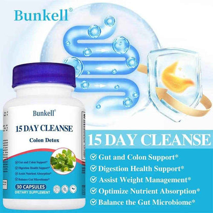 Best Selling Gut Health Supplement Improves Digestive Comfort 15-Day Cleanse Detox Gut and Colon Support Premium Capsules