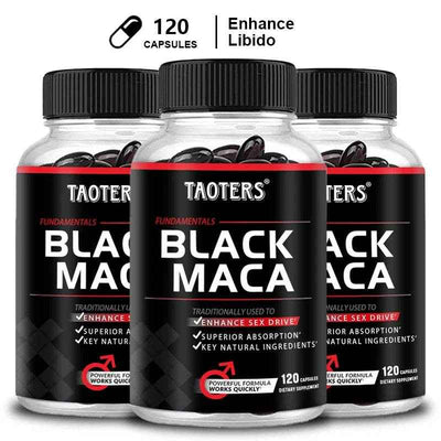 Black Maca Capsules - Improves Endurance and Performance - Mood and Immune Support, Builds Muscle