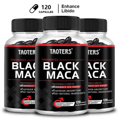 Black Maca Capsules - Improves Endurance and Performance - Mood and Immune Support, Builds Muscle