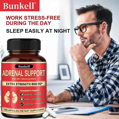 Adrenal Support Supplement – Releases Adrenal Fatigue, Cortisol Manager, Relaxes Stress and Anxiety, and Boosts Mood