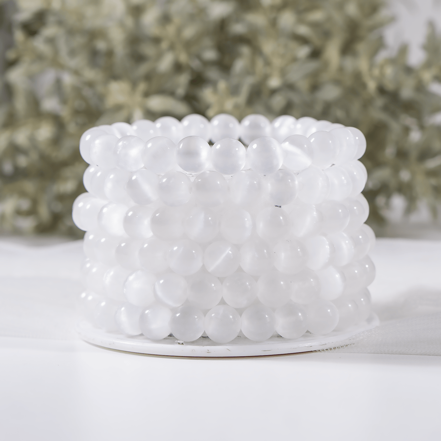 Selenite Bracelet (Aura Cleansing and Connection )  DestGlow