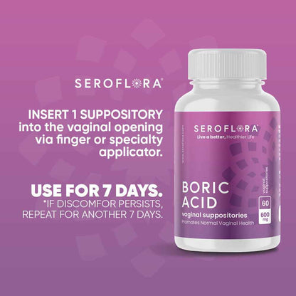 Boric Acid Suppositories (60ct)