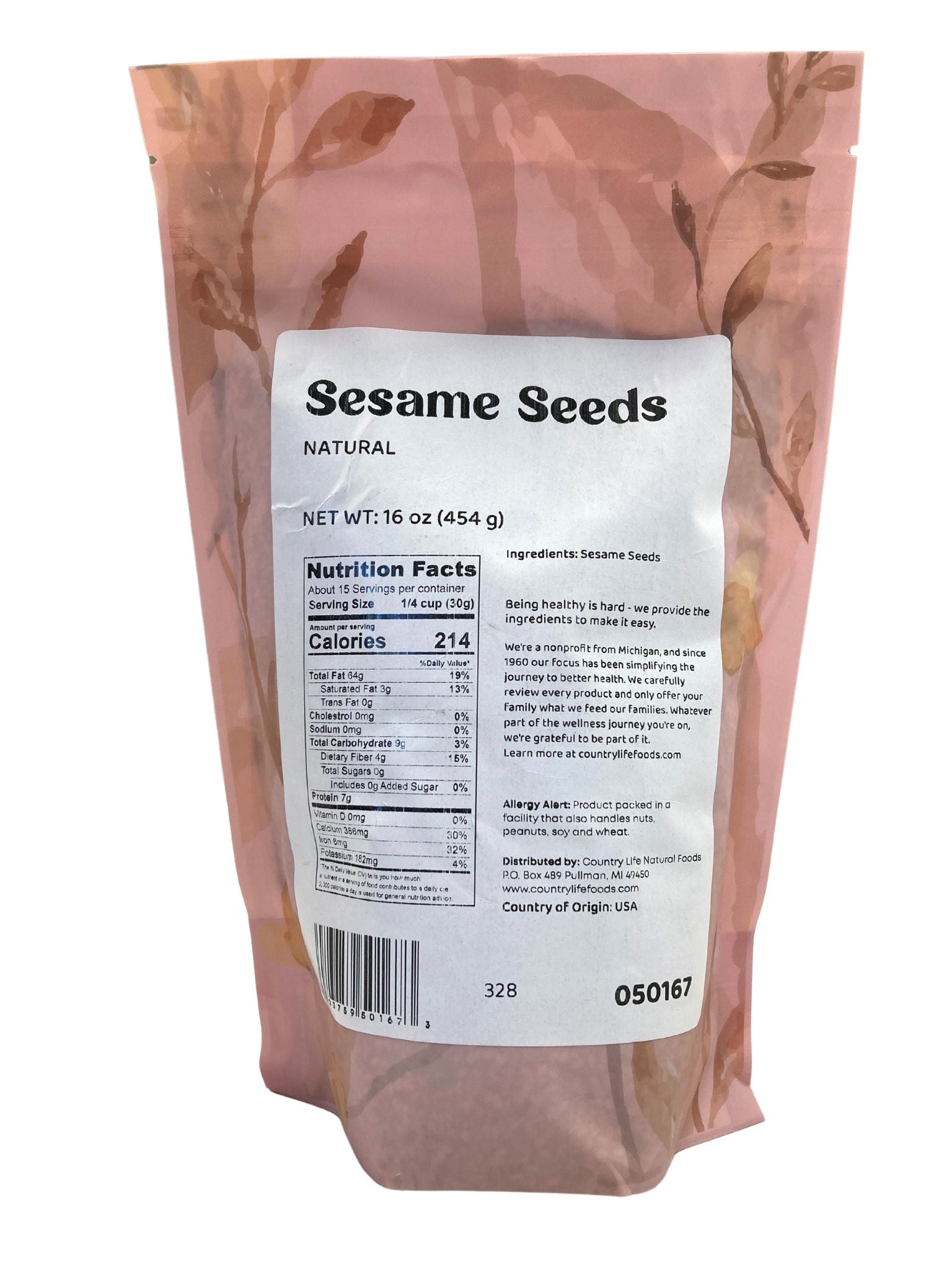 Sesame Seeds, Natural by Country Life Natural Foods