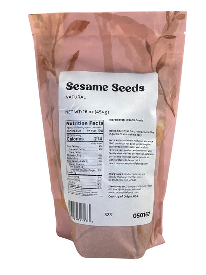 Sesame Seeds, Natural by Country Life Natural Foods