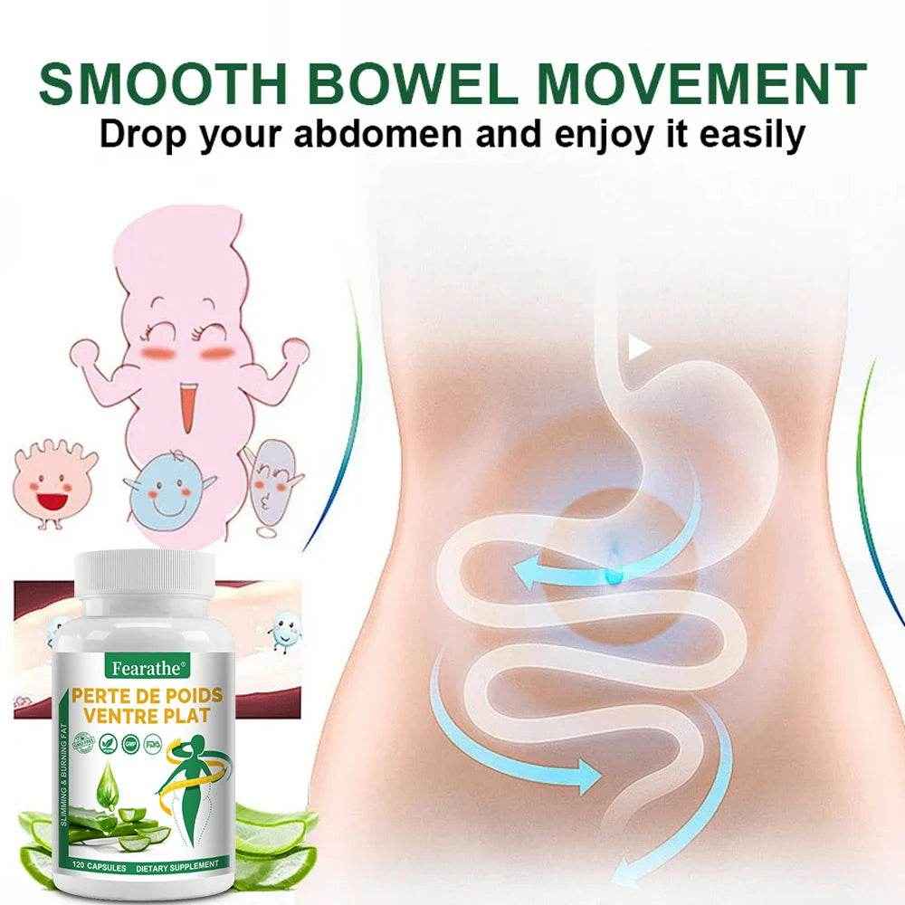 Aloe Vera Extract Capsules, Detox Cleansing and Digestive Support, Promote Gut Health, 120 Capsules