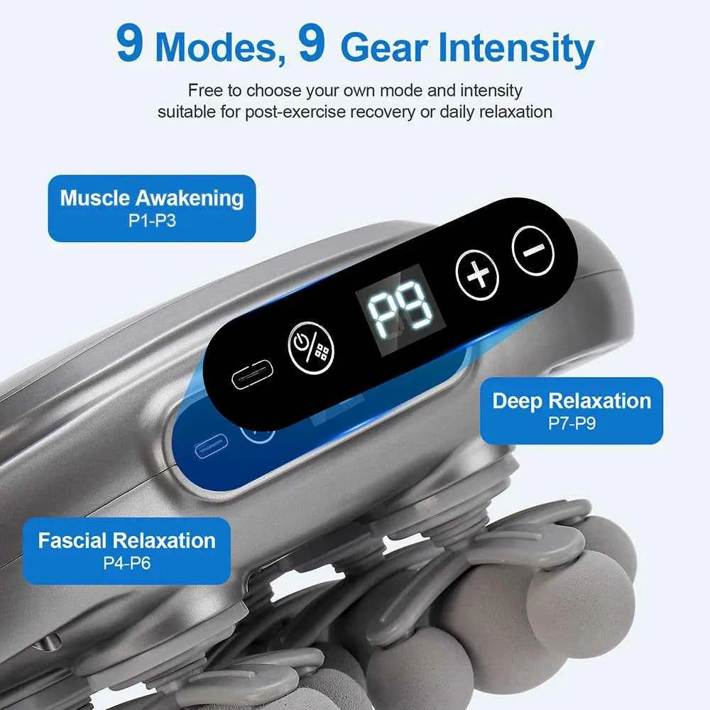 FasciaPro™ 22-Head Massage Gun – 9 Modes for Deep Muscle Relief