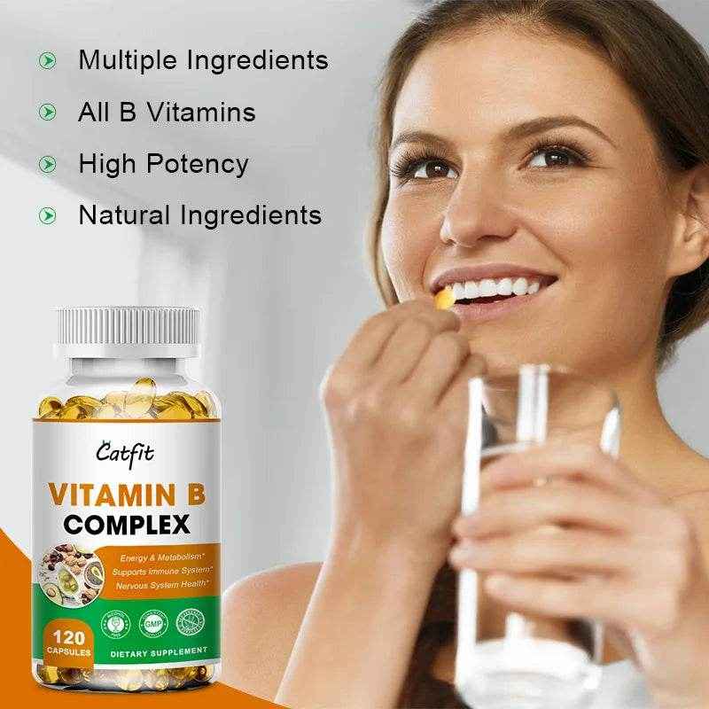 Vitamin B Complex Supplement, Supports Energy, Immune Health, Antioxidant Supplement