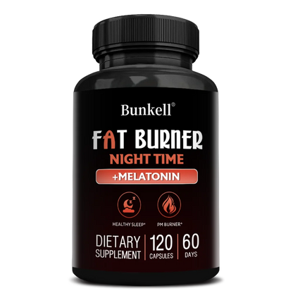 Fat Burning Supplement + Melatonin Supplement - for Sleep, Muscle, Metabolism and Weight Management,Boost Metabolism