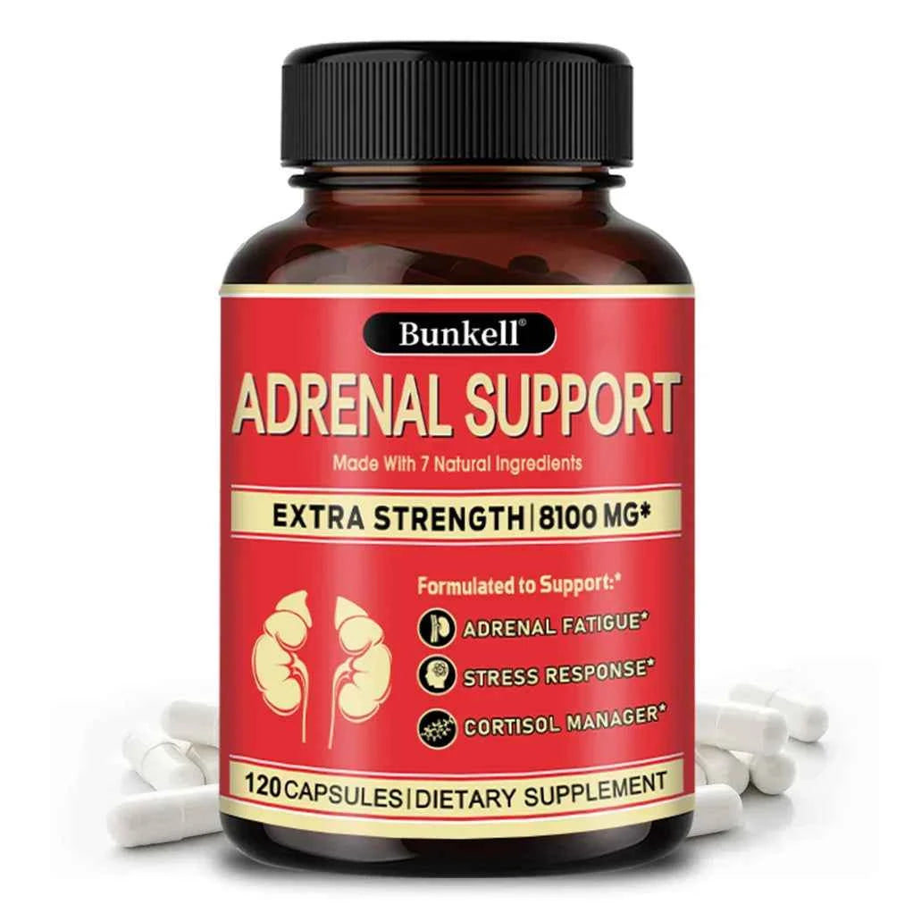Adrenal Support Supplement – Releases Adrenal Fatigue, Cortisol Manager, Relaxes Stress and Anxiety, and Boosts Mood