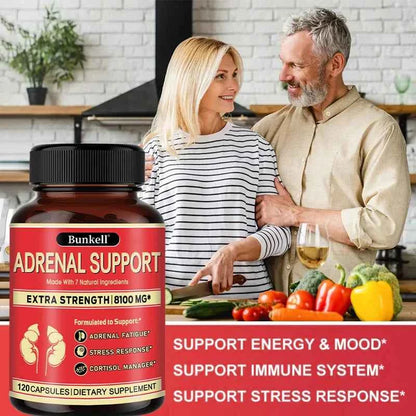 Adrenal Support Supplement – Releases Adrenal Fatigue, Cortisol Manager, Relaxes Stress and Anxiety, and Boosts Mood