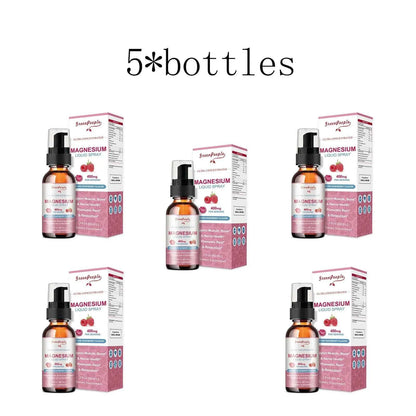 Magnesium Glycinate Liquid, 400mg Magnesium Liquid Supplement with Vitamin B6, C, D, Zinc, Magnesium for Kids and Adults