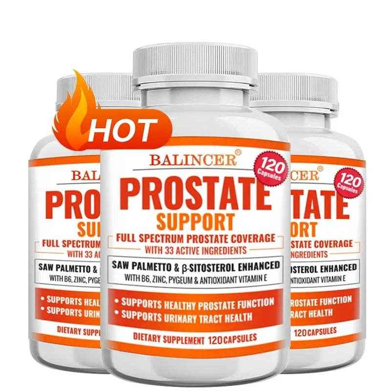 Saw Palmetto Prostate Support Supplement for Urinary Tract Health Hair Growth - Natural Health Food Vitamins &amp; Supplements
