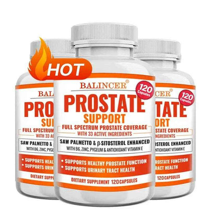 Saw Palmetto Prostate Support Supplement for Urinary Tract Health Hair Growth - Natural Health Food Vitamins &amp; Supplements