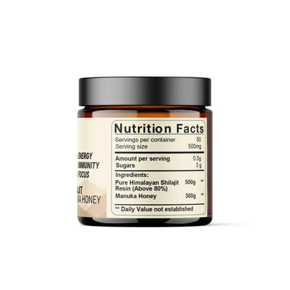 Pure Shilajit Resin with Manuka Honey | Premium Energy, Immunity &amp; Vitality Blend
