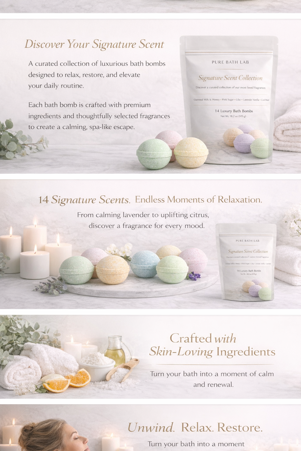 Discover Your Signature Scent Collection - A Curated Collection of our Most Loved Fragrances by Spa Pure