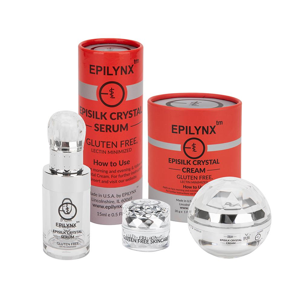 Wrinkle Smoothing Hydration Set for Sensitive Skin – Vegan, Gluten-Free 3-Piece Brightening &amp; Firming Collection by EpiLynx