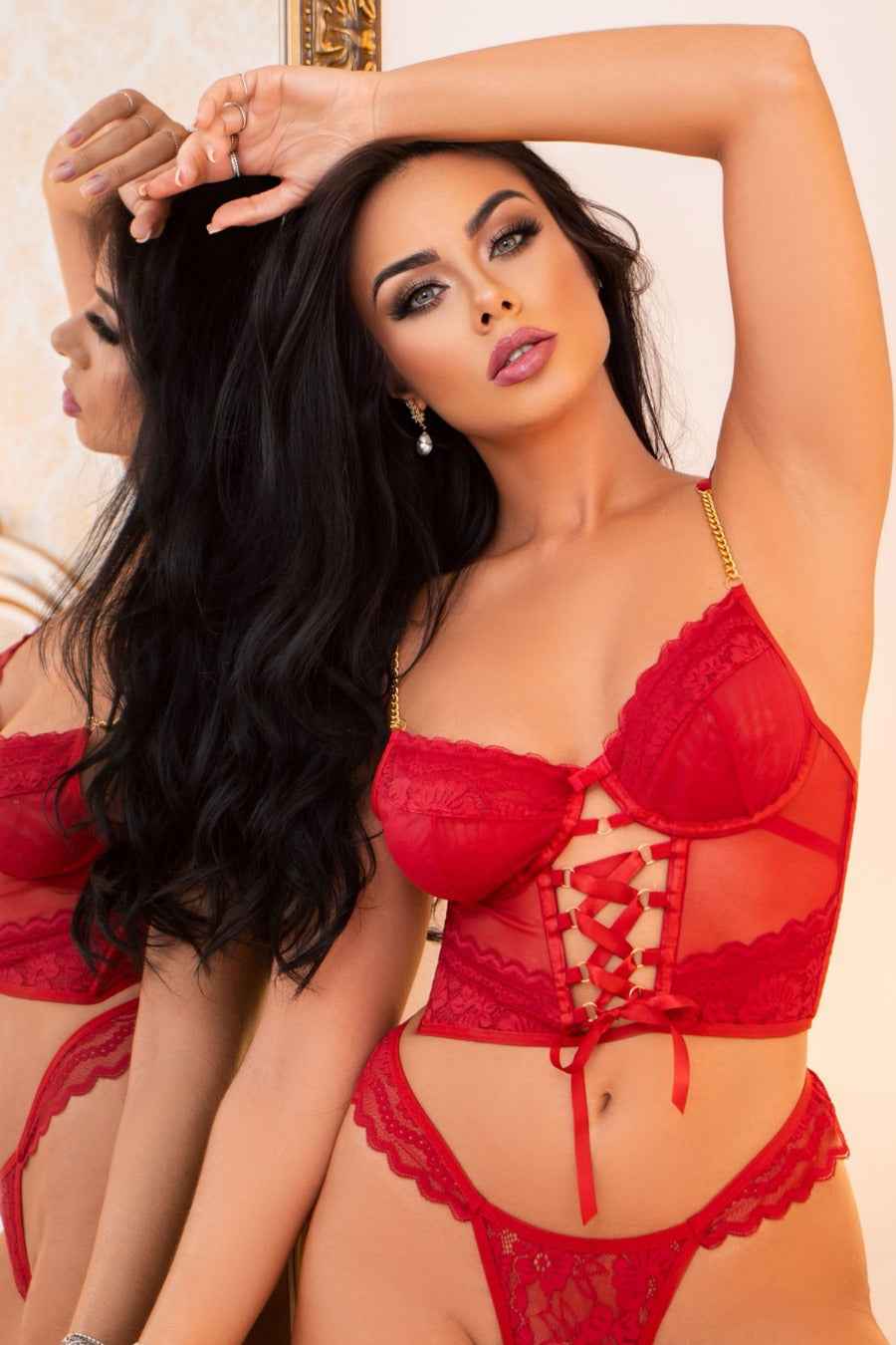 Simone 3 Piece Lace Set