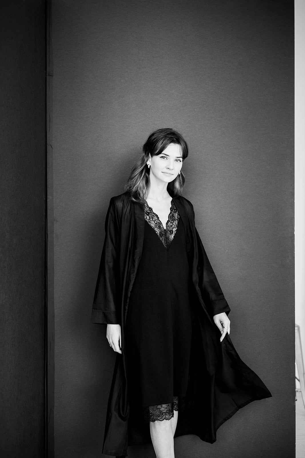 Simone Lace Trim Pima Cotton Gown