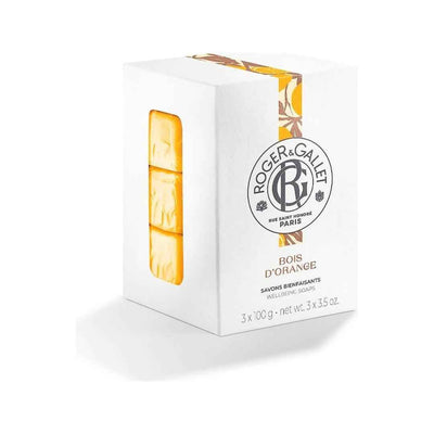 Roger & Gallet Bois d'Orange (Orange Wood) Wellbeing Soaps Box of 3x3.5 oz