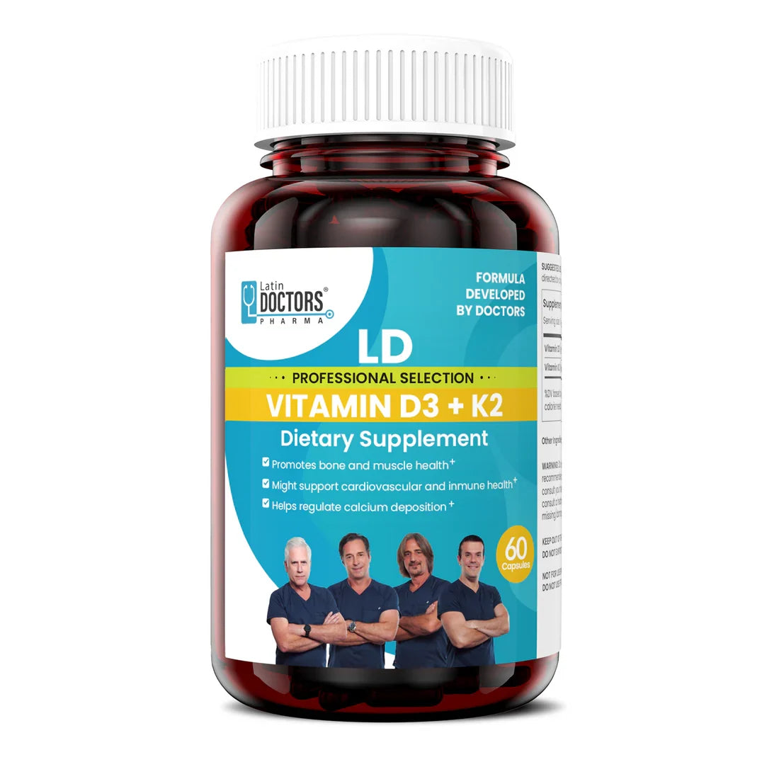 Latin Doctor VITAMIN D3+K2 60CT  DestGlow