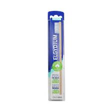 Elgydium Brosse/ toothbrush wood 100% natural bristles/Soft White - 0.8 Oz by Pasteur Pharmacy