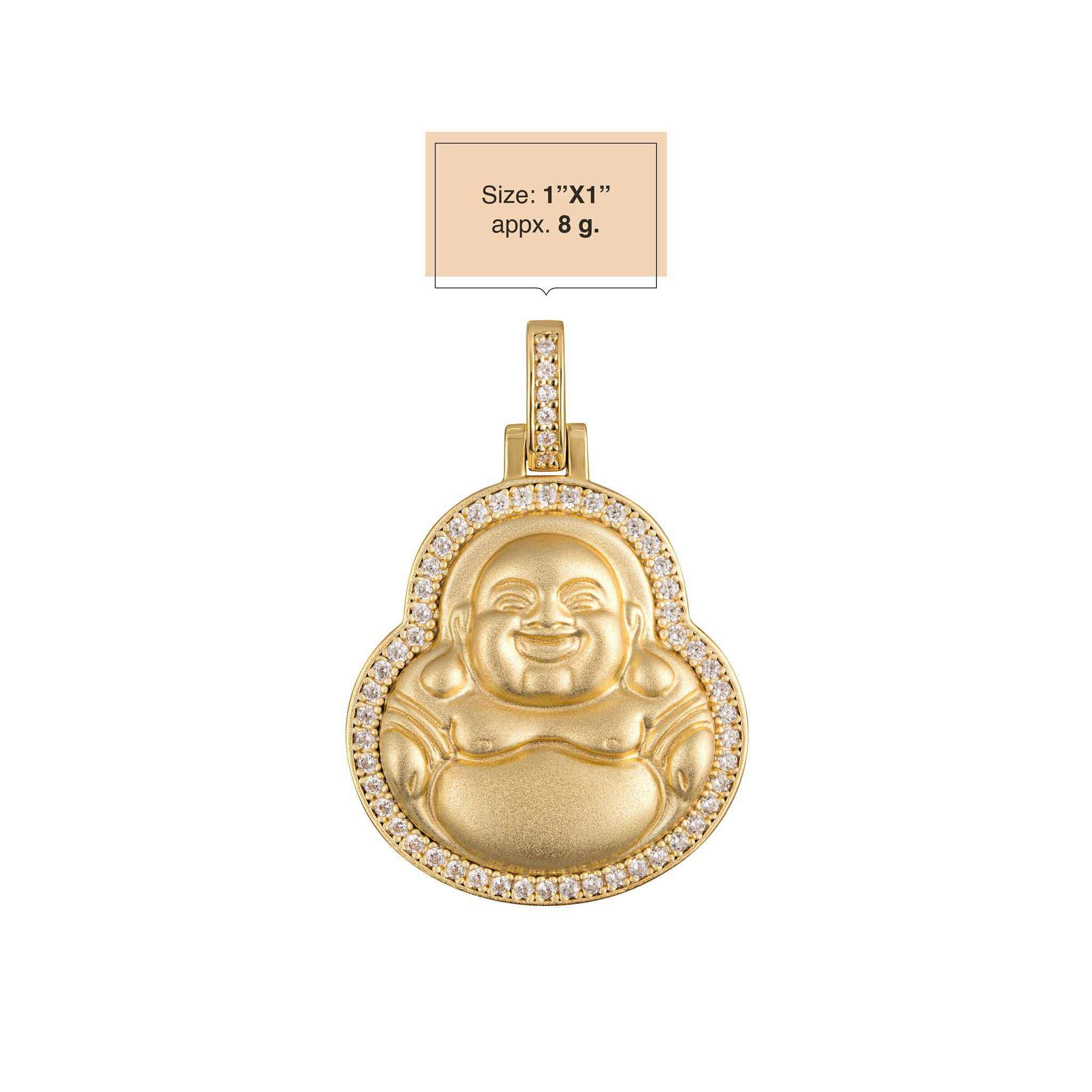 Buddha Pendant 925 Sterling Silver