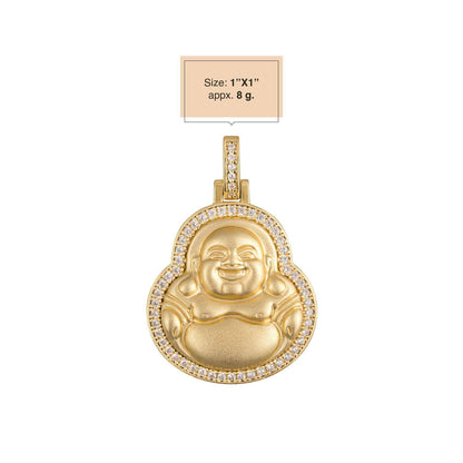 Buddha Pendant 925 Sterling Silver