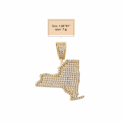 New York Pendant 925 Sterling Silver