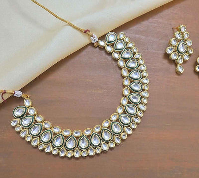 Joban Fashion Copper Premium Kundan Neckpiece