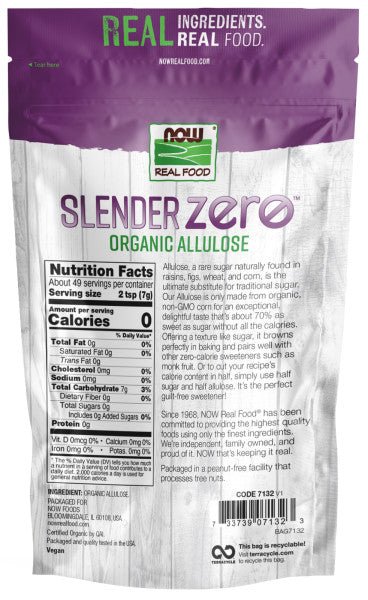 Allulose Sweetener, Organic, Slender Zero by Country Life Natural Foods