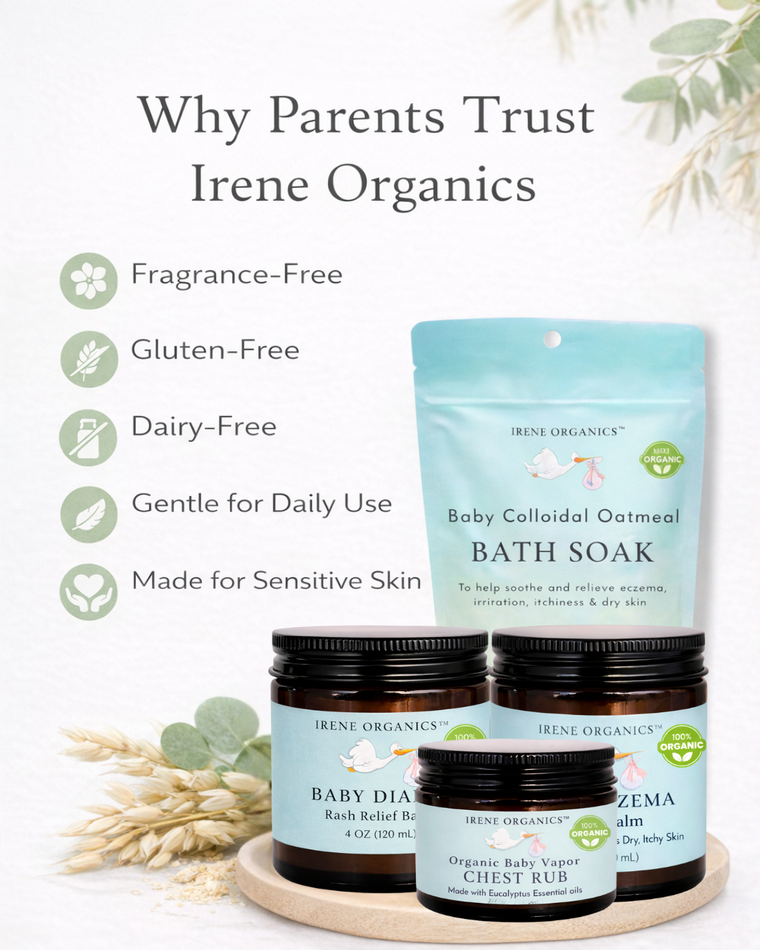 Complete Baby Skincare Collection by Irene Organics