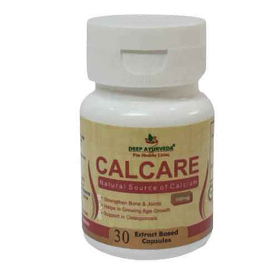 Deep Ayurveda Calcare 500mg Veg Capsules