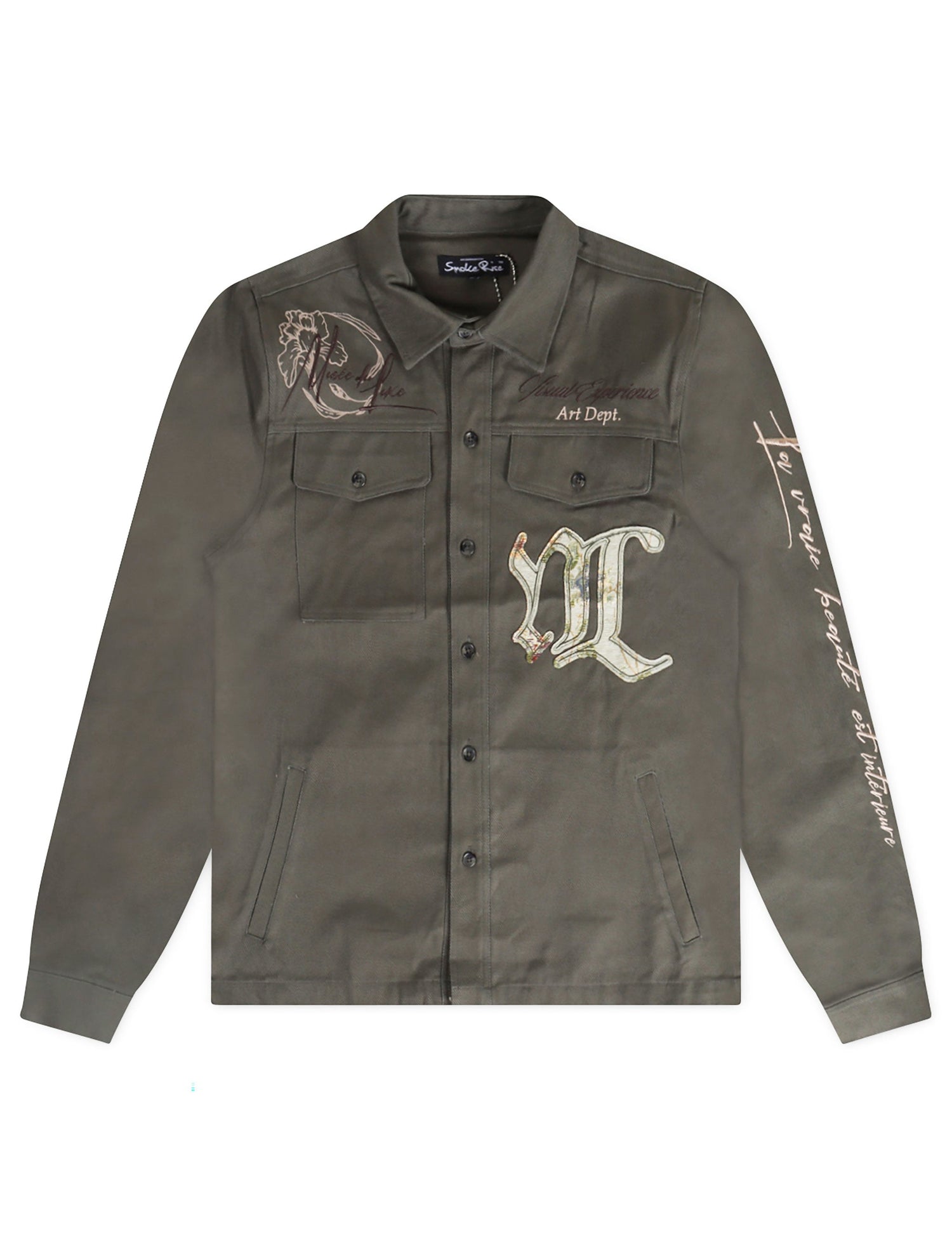 Smoke Rise Regular Collar Long Sleeve - Thyme by Denim Exchange