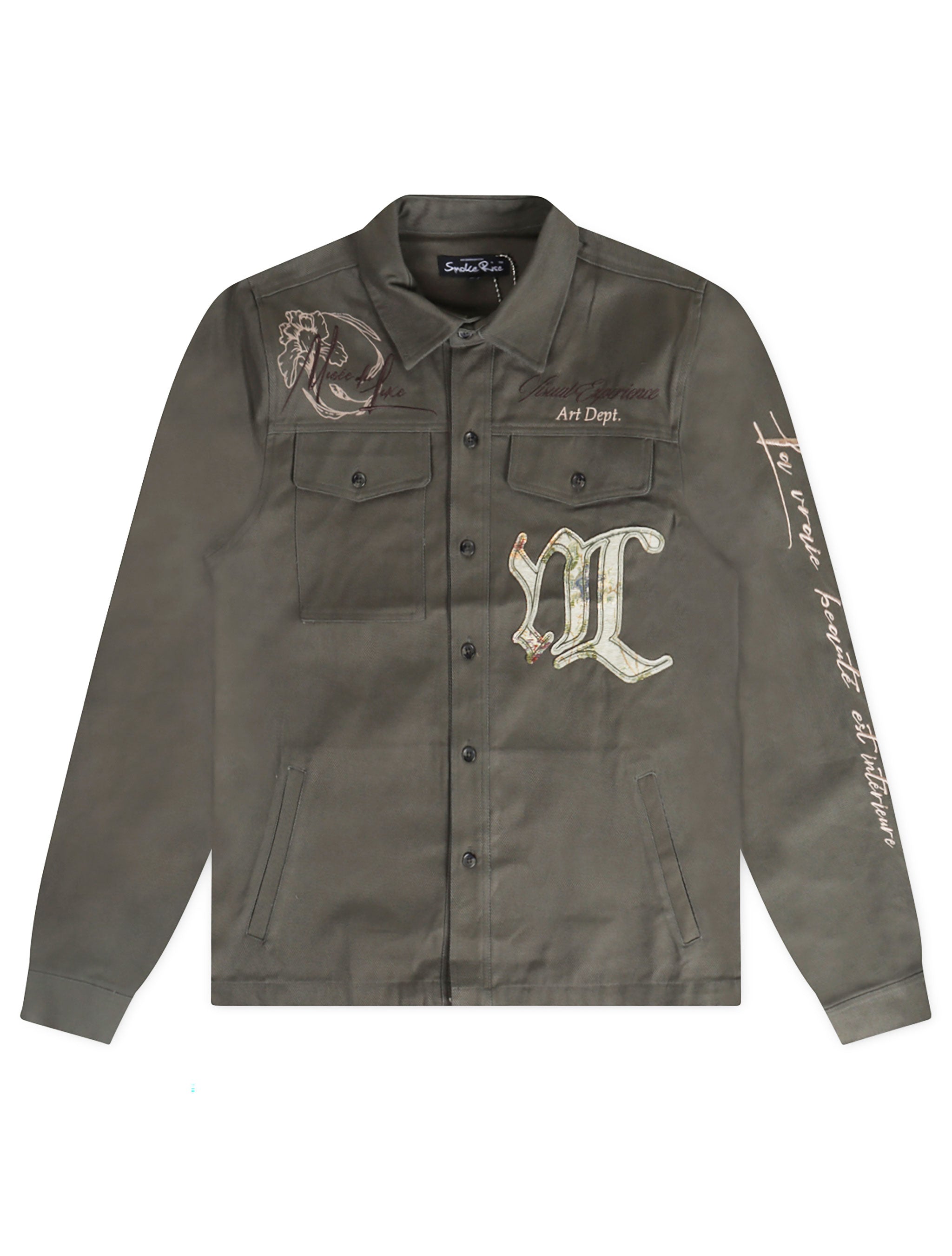 Smoke Rise Regular Collar Long Sleeve - Thyme by Denim Exchange