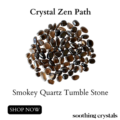 Dark Smokey Quartz Tumbled Crystals (Luck And Good Fortune and Grounding)  DestGlow