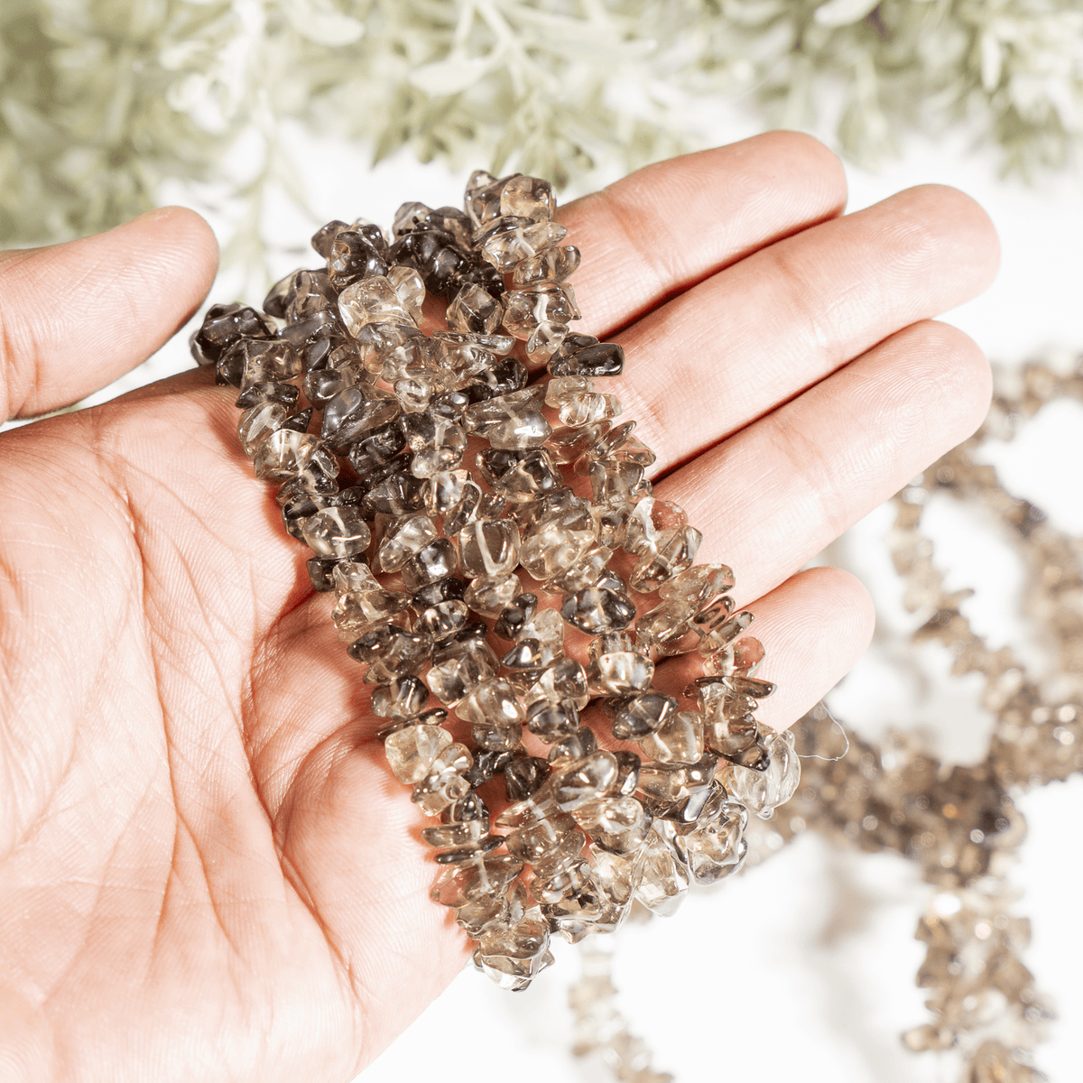 Smokey Quartz Chip Bracelet (Sense of Purpose and Purification)  DestGlow